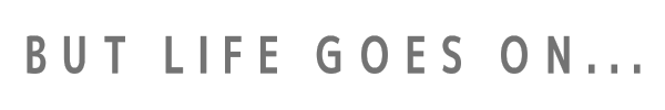 but life goes on...